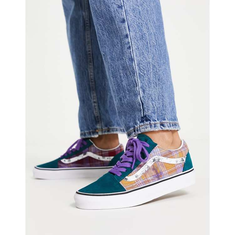 Teal and purple on sale vans