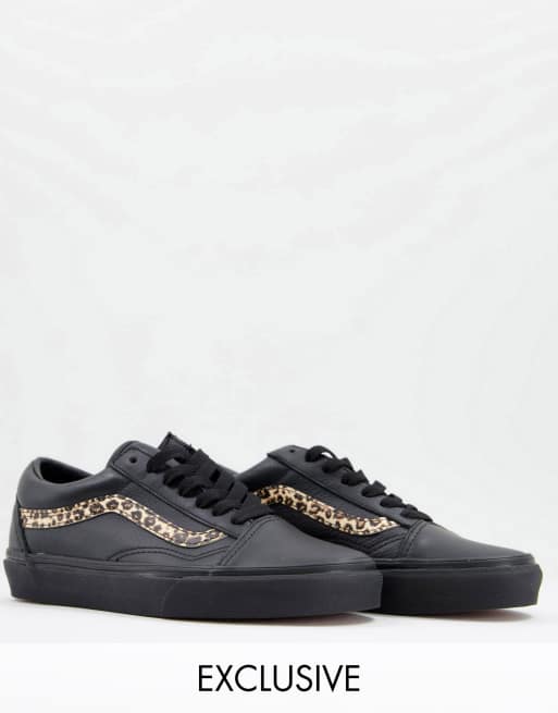 Vans – Old Skool – Czarne buty sportowe ze wzorem zwierzęcym – tylko w ASOS