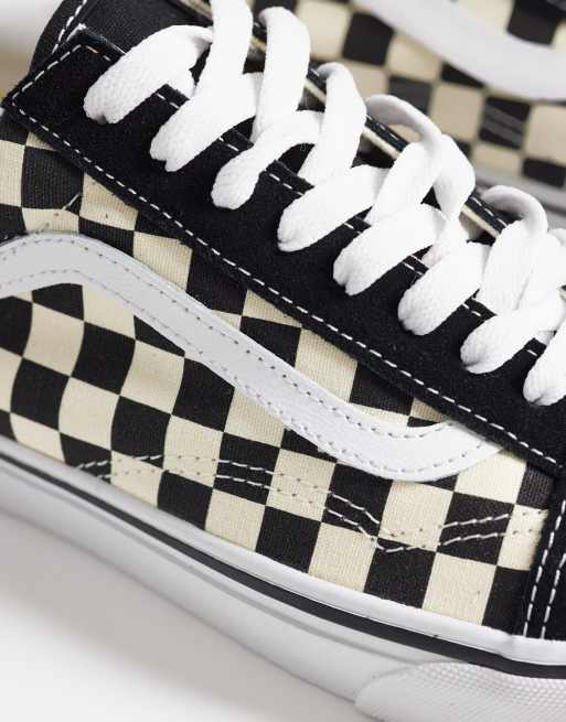 Vans – Old Skool – Czarno-białe buty sportowe w szachownicę , 4 z 5
