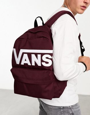 Vans Old Skool Drop V backpack in burgundy
