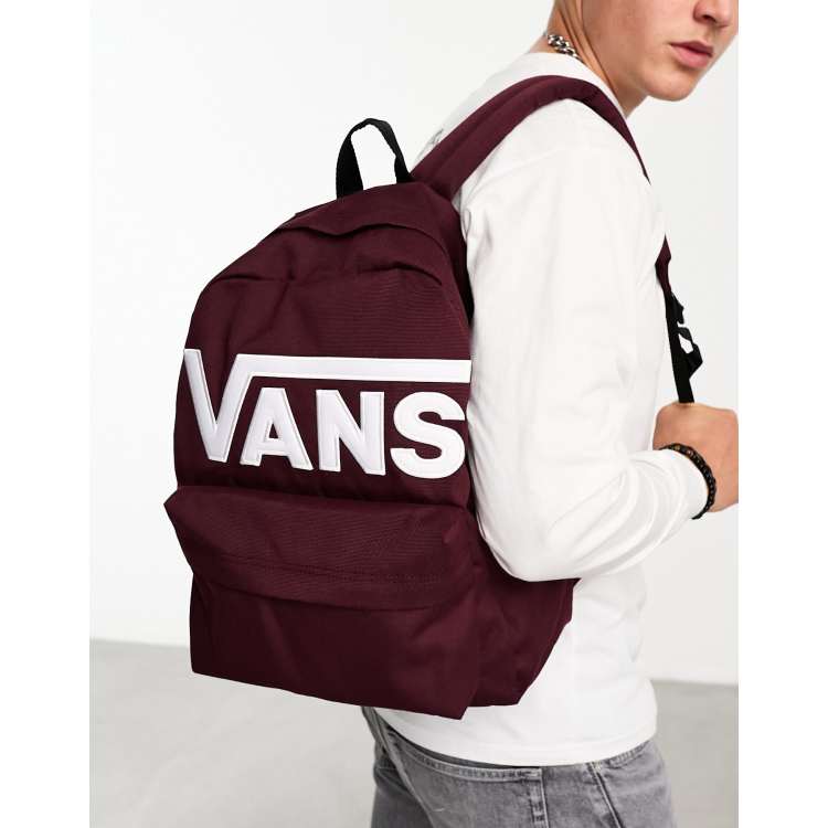 Burgundy cheap vans backpack