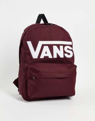 Vans Old Skool Drop V backpack in burgundy - ASOS Price Checker