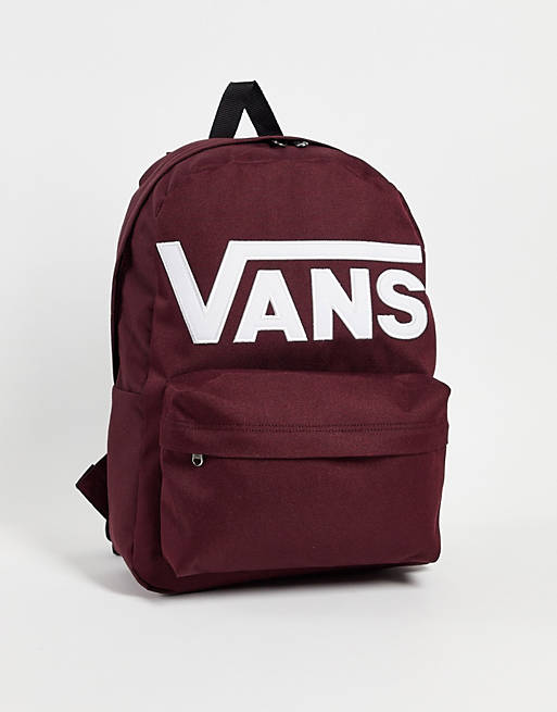 Bags Vans Old Skool Drop V backpack in burgundy 