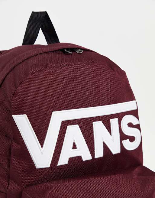 Burgundy store vans bag