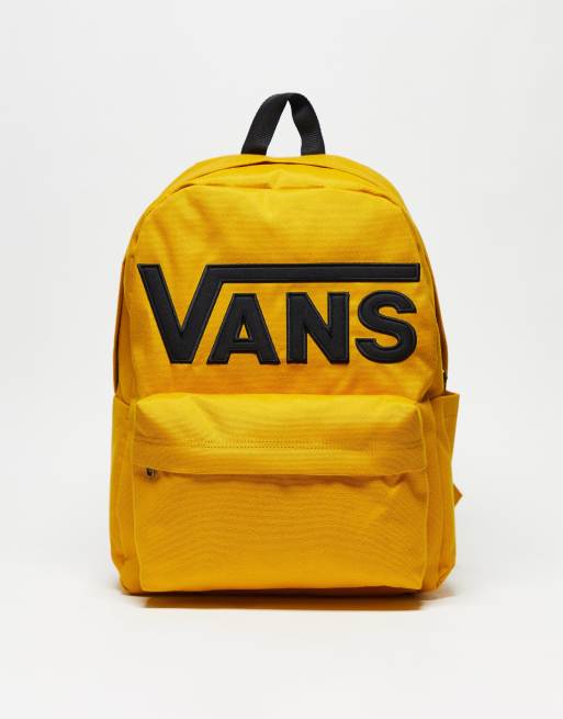 Yellow store backpack vans