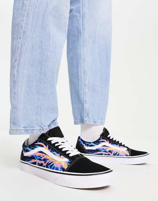 Vans Old Skool Electric flame trainers in multi