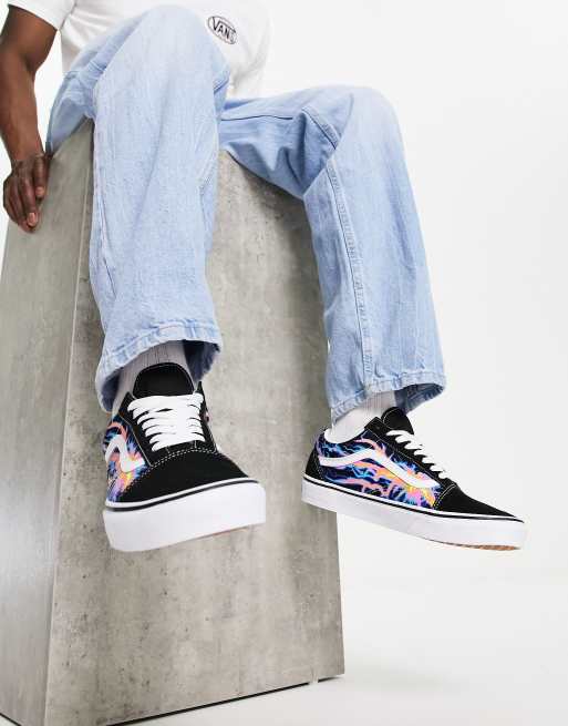 Vans Old Skool Electric flame trainers in multi | ASOS