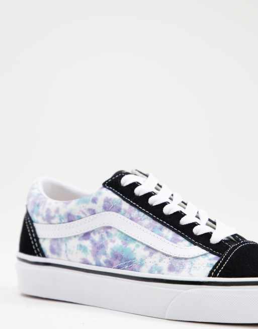 Vans Old Skool English Lavendar tie dye trainers in multi ASOS