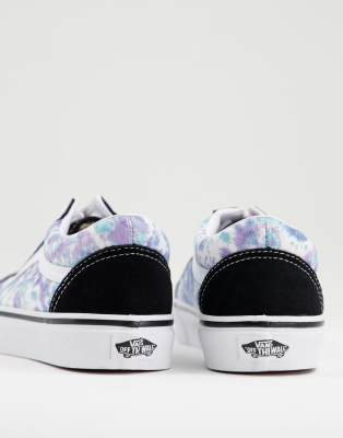 english lavender tie dye old skool shoes