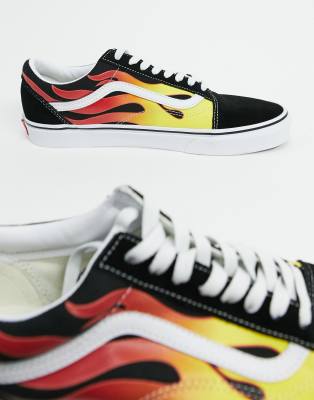 vans with flame on side