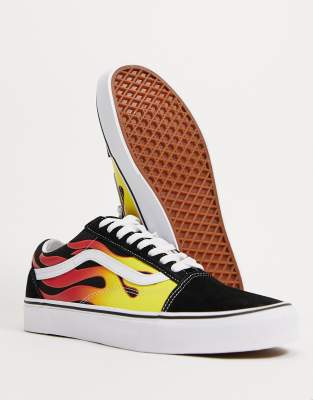 vans old skool v flame
