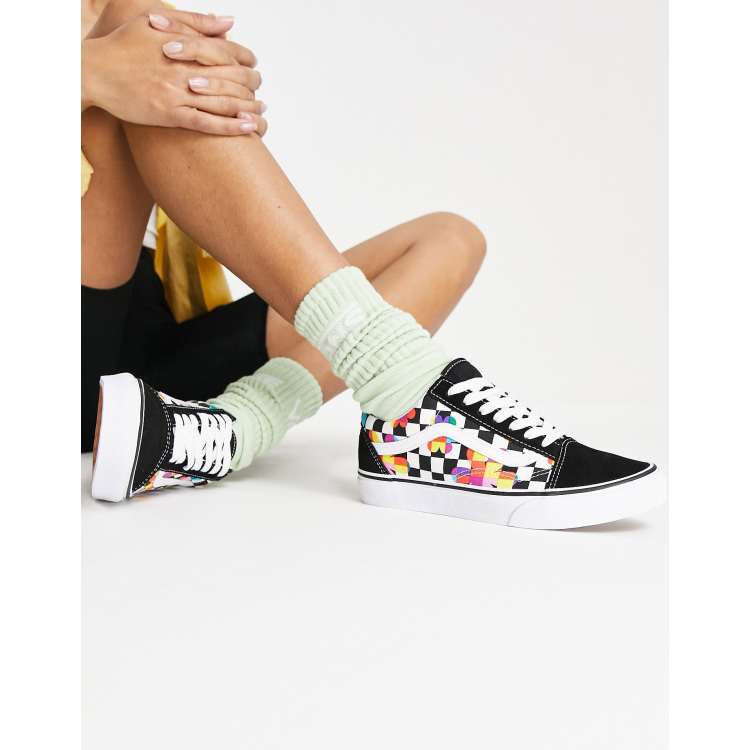 Vans old shop skool checkerboard asos