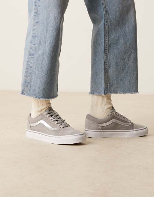 Vans – Old Skool – Grå sneakers med metalliska detaljer, 5 av 5