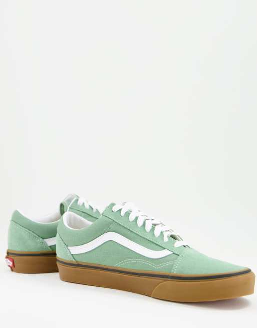 Green vans outlet gum sole