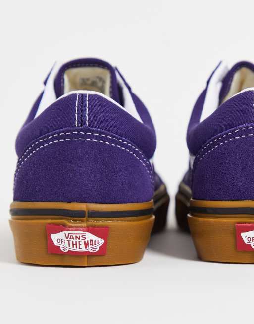 Navy vans with gum hot sale sole