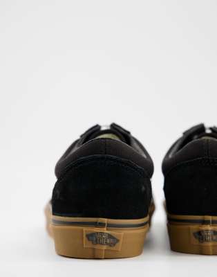 black gum sole trainers