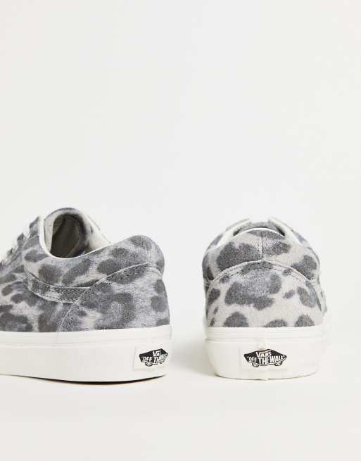 Grey leopard store print vans