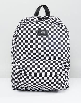 vans old skool checkerboard backpack
