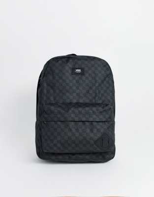 vans old skool ii black & white checkerboard backpack