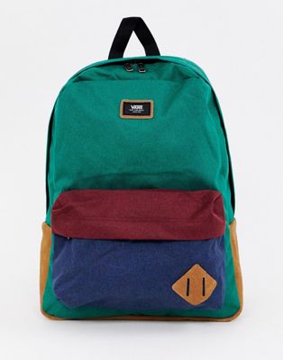 multi coloured vans backpack 