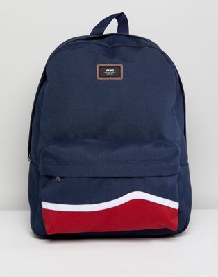 vans navy blue backpack 