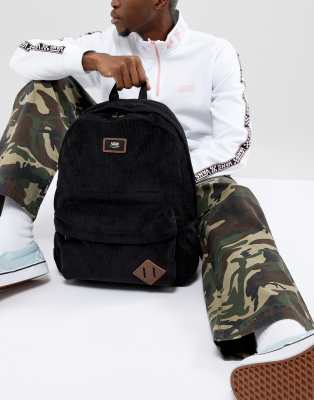 vans old skool ii black corduroy backpack