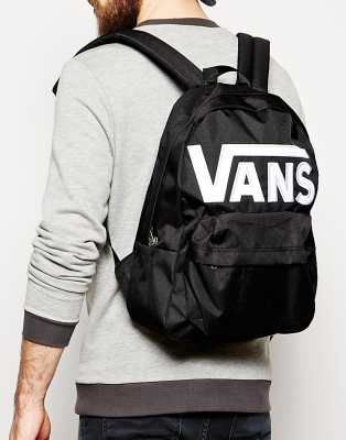 vans logo backpack