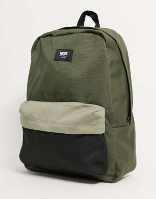 vans khaki backpack