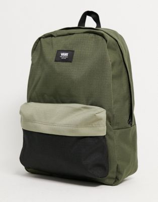 vans green backpack