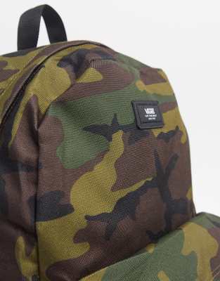 vans camo rucksack