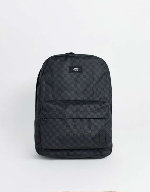 Vans black checkered backpack new arrivals