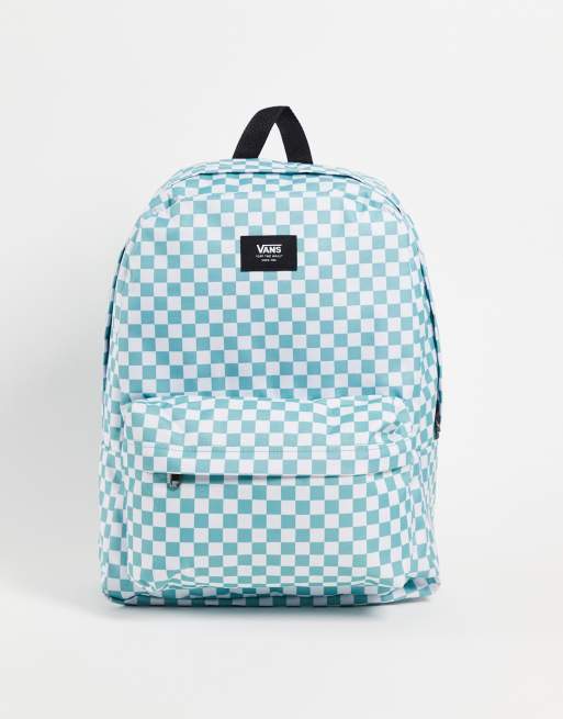 Blue Checkered Backpack 