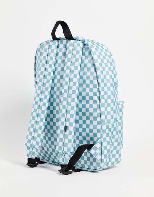 Blue Checkered Backpack 