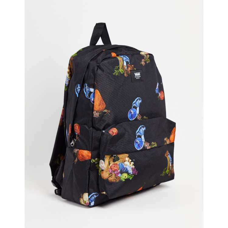 Kinderachtig Te resultaat Vans Old Skool IIII Still Life backpack in black | ASOS