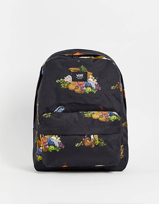 asos.com | Vans Old Skool IIII still life print backpack in black