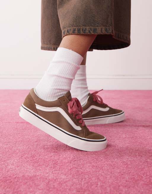 Vans Old skool in brown/pink