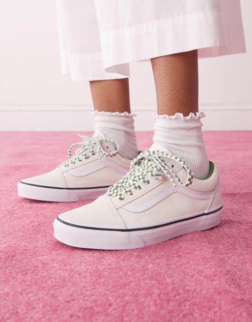 Vans Old skool in marshmallow/green