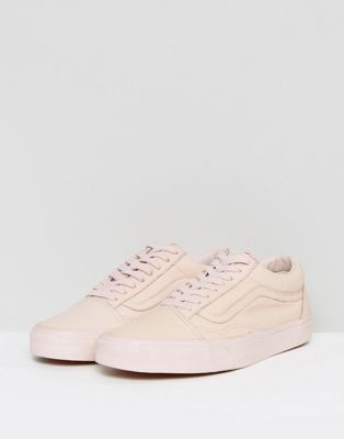 Vans Old Skool Leather Mono Sneakers In Pink VA38G1ONU | ASOS