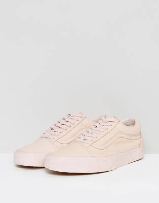 light pink leather vans