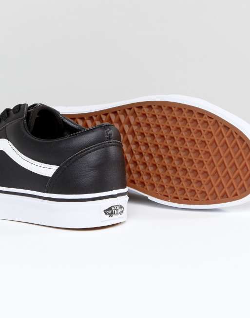 Vans old store school cuir