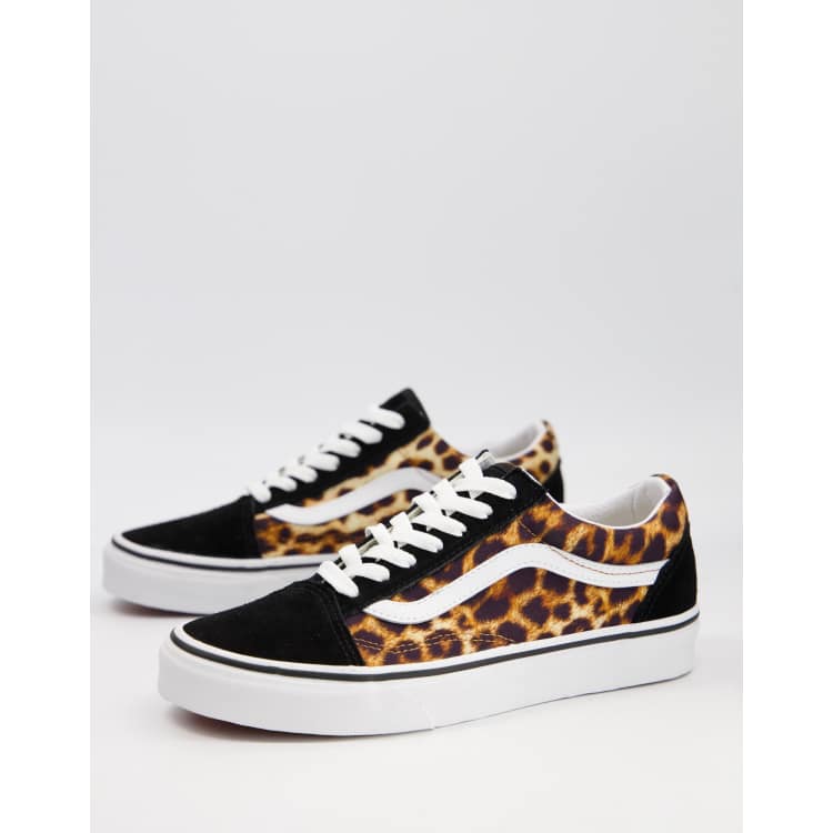 Leopard print vans old hot sale skool