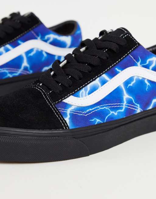 Vans store blue lightning