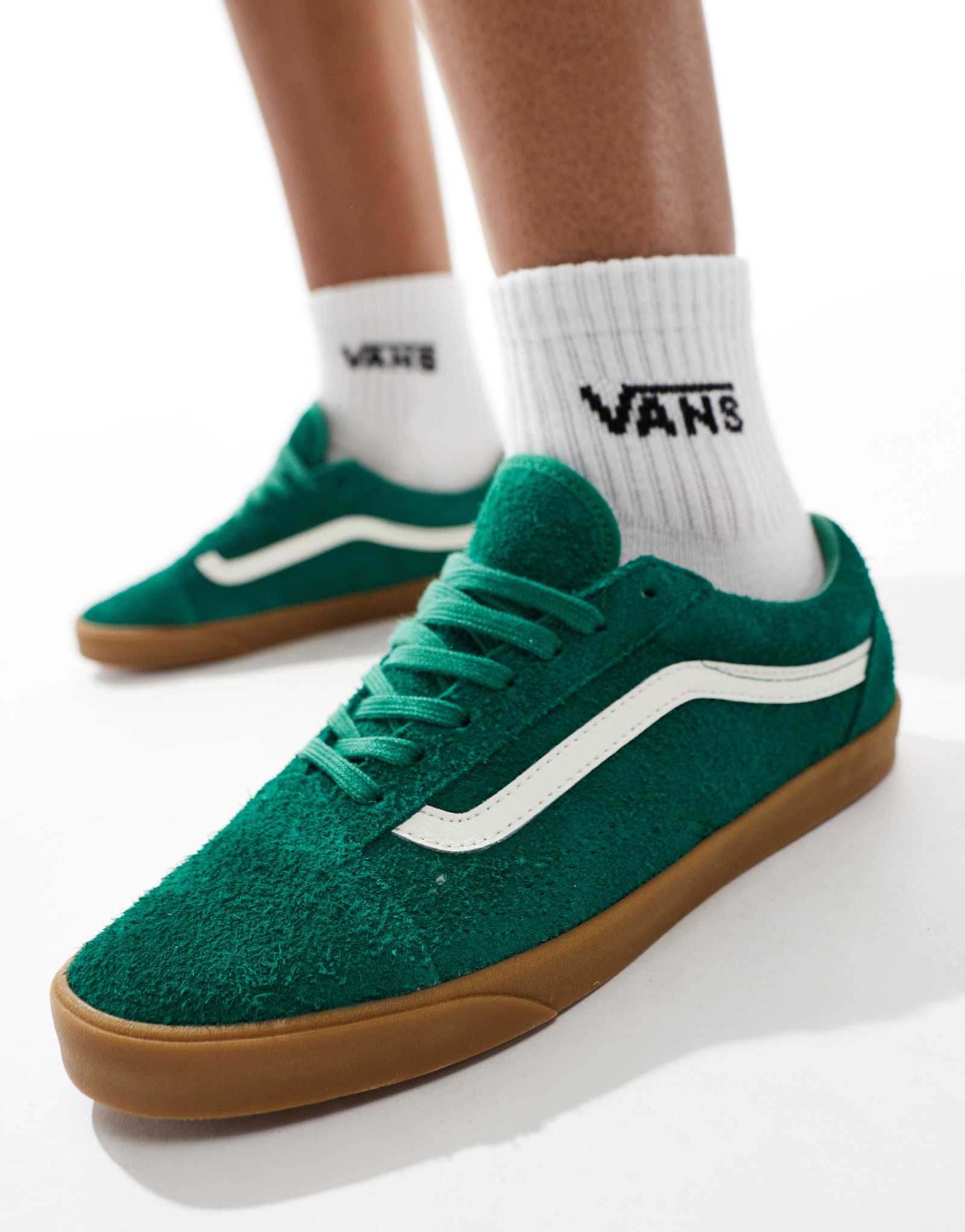 Кроссовки на резиновой подошве Vans Old Skool Lowpro зеленого цвета