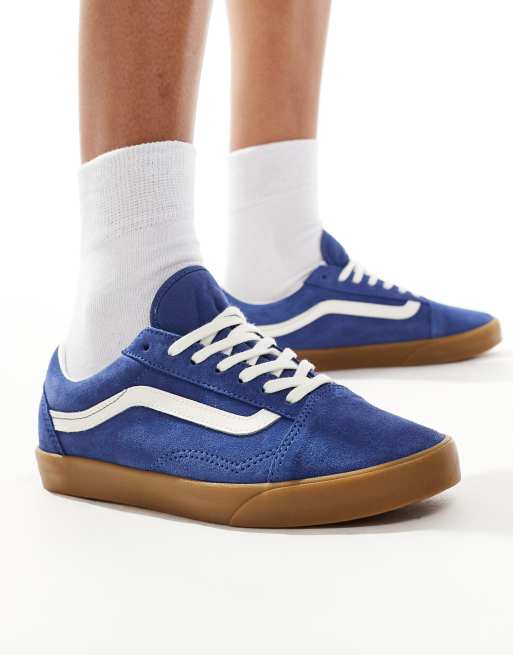 Navy gum sole vans hotsell