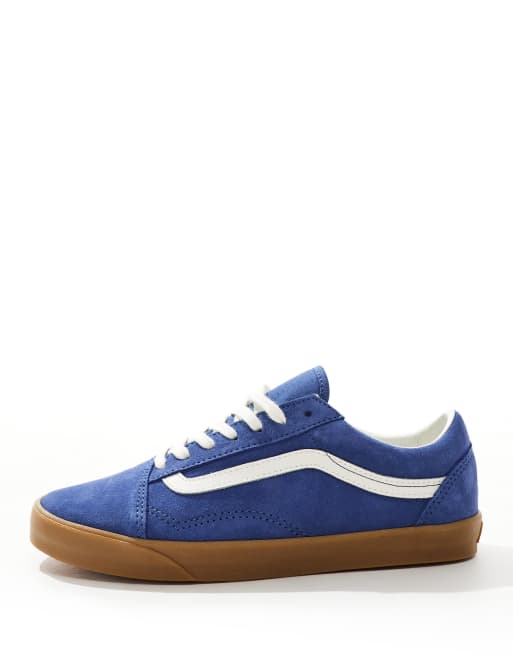 Vans Old Skool Lowpro sneakers with gum sole in blue