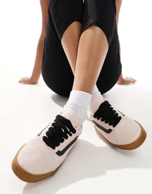 Vans Old Skool Lowpro sneakers with rubber sole in light pink, 3 of 5