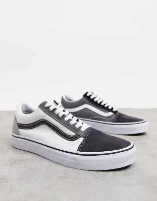 mix and match old skool vans grey