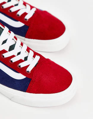 blue white red vans