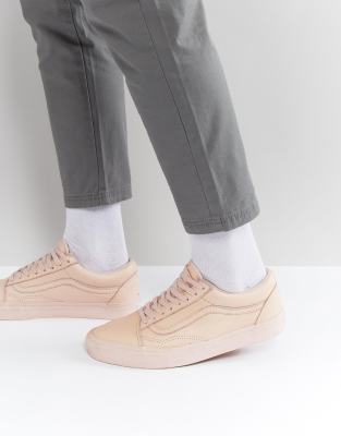 vans rosa di pelle
