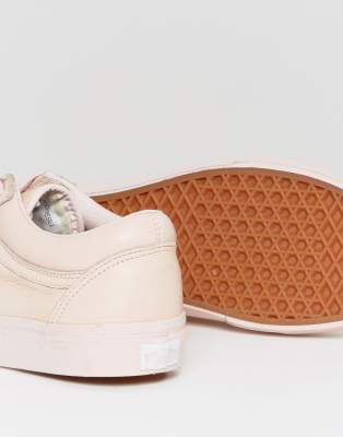 vans rosa di pelle